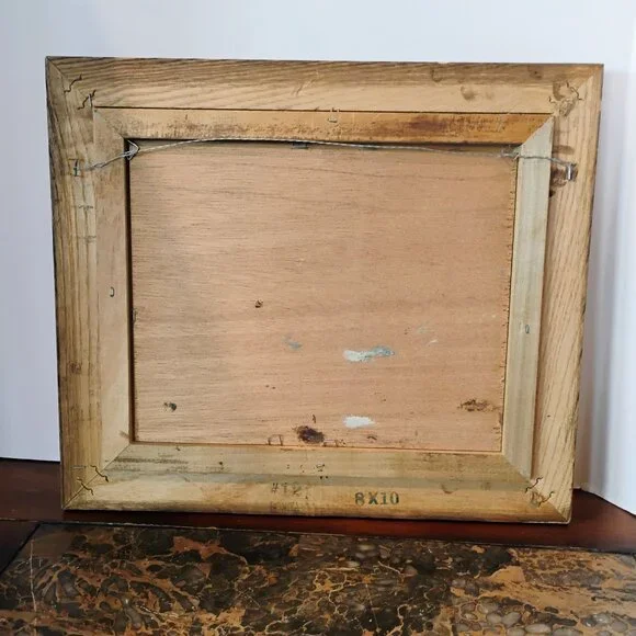 Vtg Original Oil Painting Artist Signed Beach Seascape Scene Seagulls Ocean Wave - Picture 8 of 8